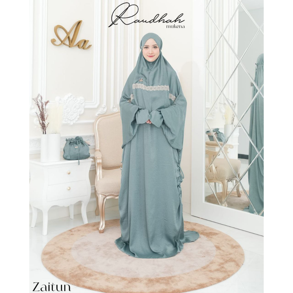 READY STOCK MUKENA RAUDHAH BY ADEN HIJAB
