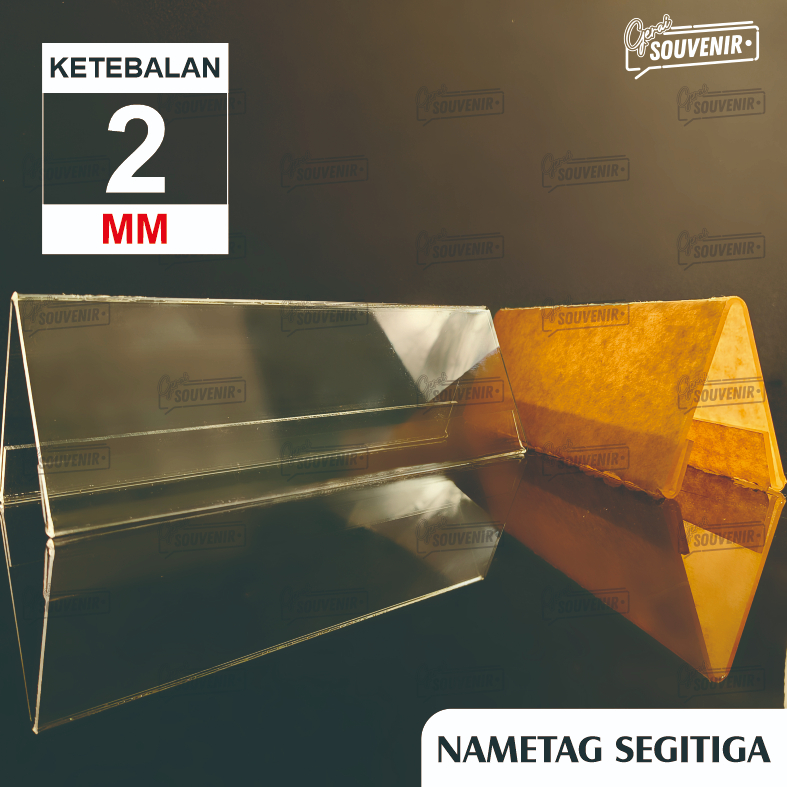 

AKRILIK PAPAN NAMA / DISPLAY MEJA PANITIA / SEGITIGA