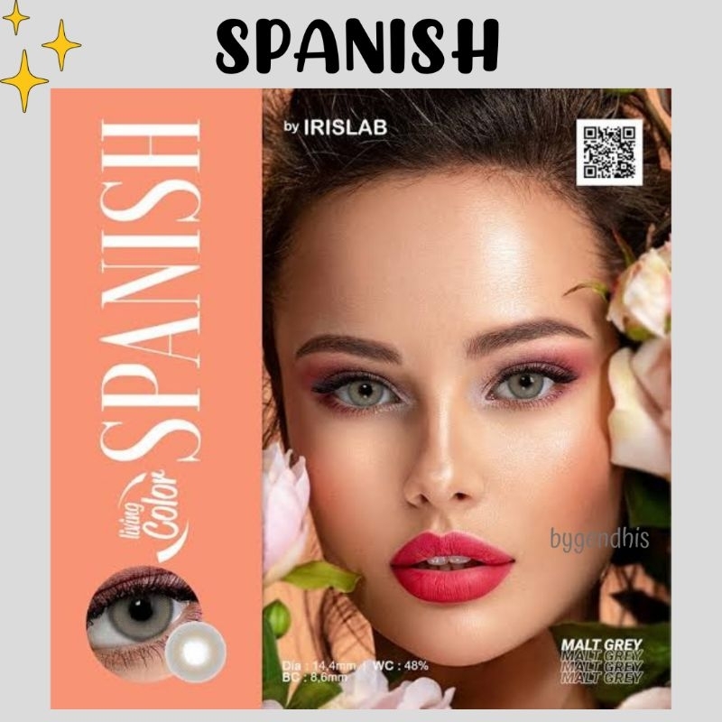 Softlens Living Color Spanish by IrisLab 14.4mm - Malt Grey (Normal)