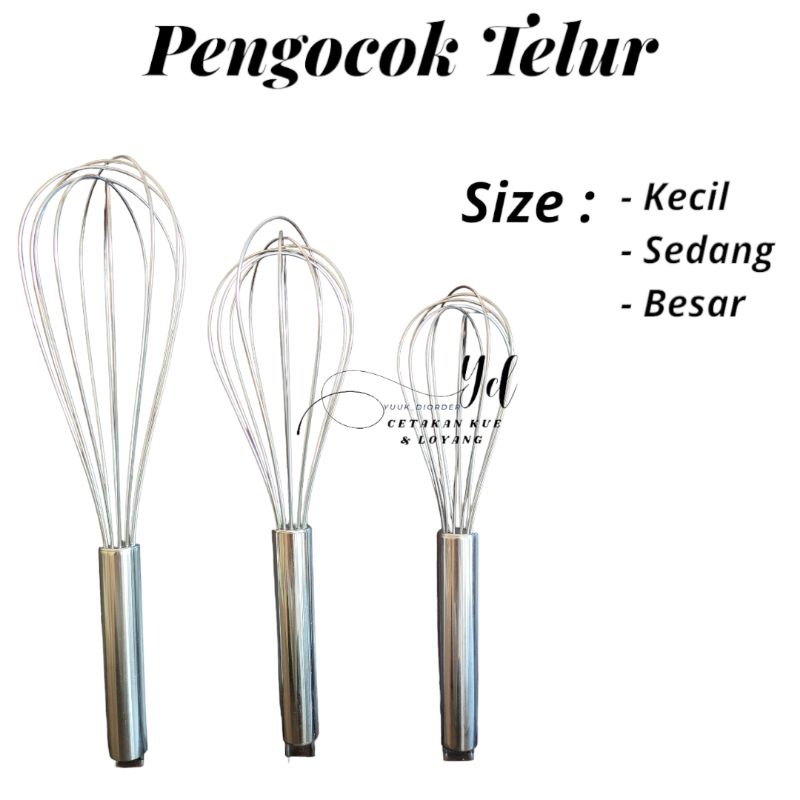 Pengocok Telur Manual Pengaduk Adonan Kue Hand Mixer