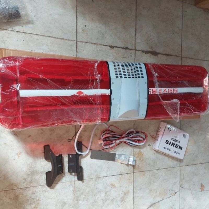 Lampu light bar atap mobil LTF2000 merah 24V led+ampli 120cm