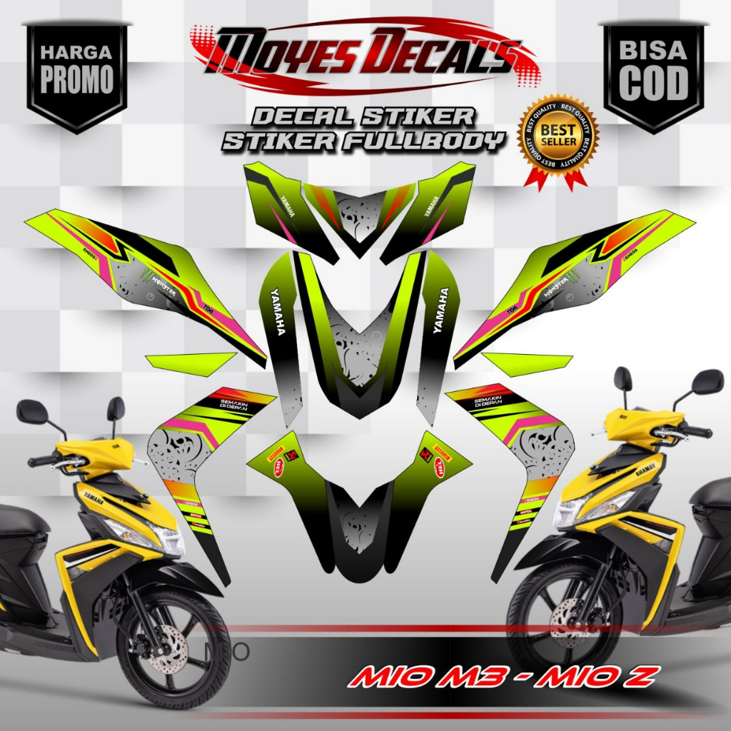 Decal Mio M3/Z Stiker Fullbody Variasi Motif