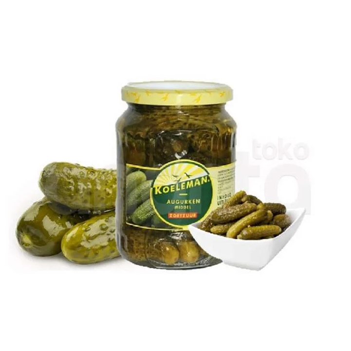 

Acar Timun kemasan 720 ml (botol) brand Koeleman Gerkin