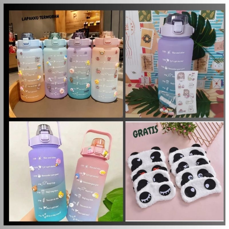 BOTOL MINUM 2 LITER / BOTOL MINUM KOREA VIRAL / BOTOL MINUM MURAH