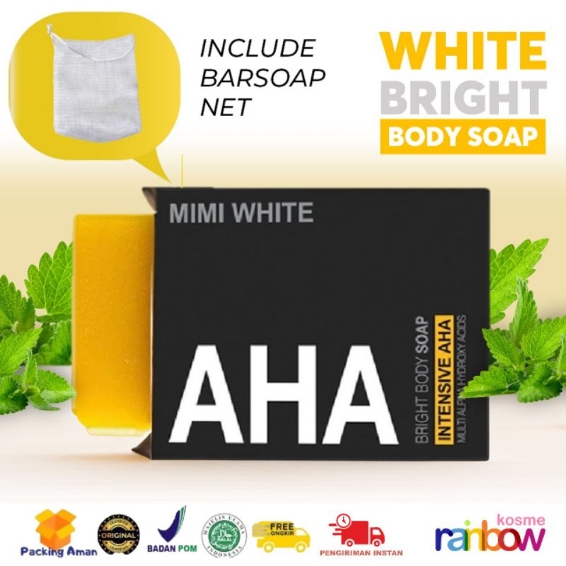 Mimi white AHA BPOM SOAP Intensive Aha 70grm/ Sabun Aha mimi