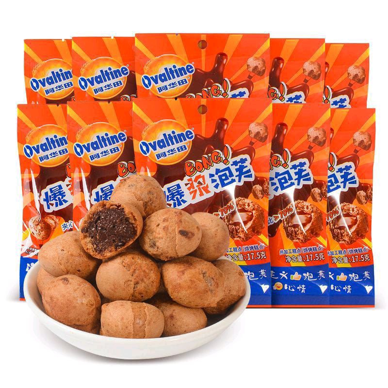 

OVALTINE CHOCO PUFF BALL SISTEM PO SNACK IMPORT CHINA