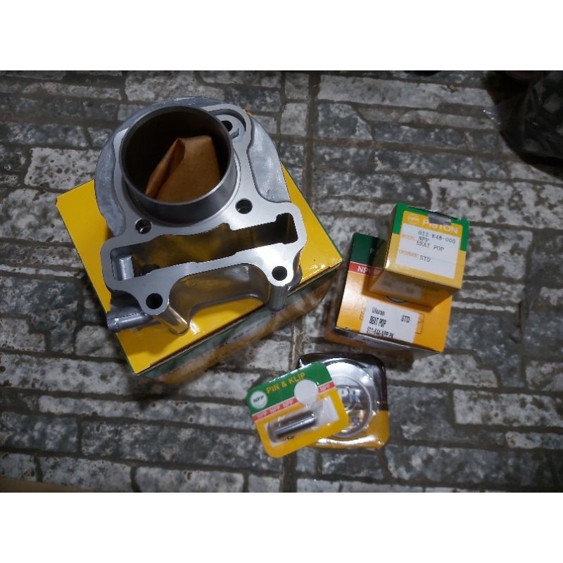Blok Block Boring Seher Cylinder Komplit Set Piston Kit NPP Honda Beat Pop Street Scoopy Vario 110 F