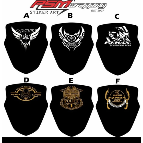Stiker Tameng Visor Motor Nmax keren