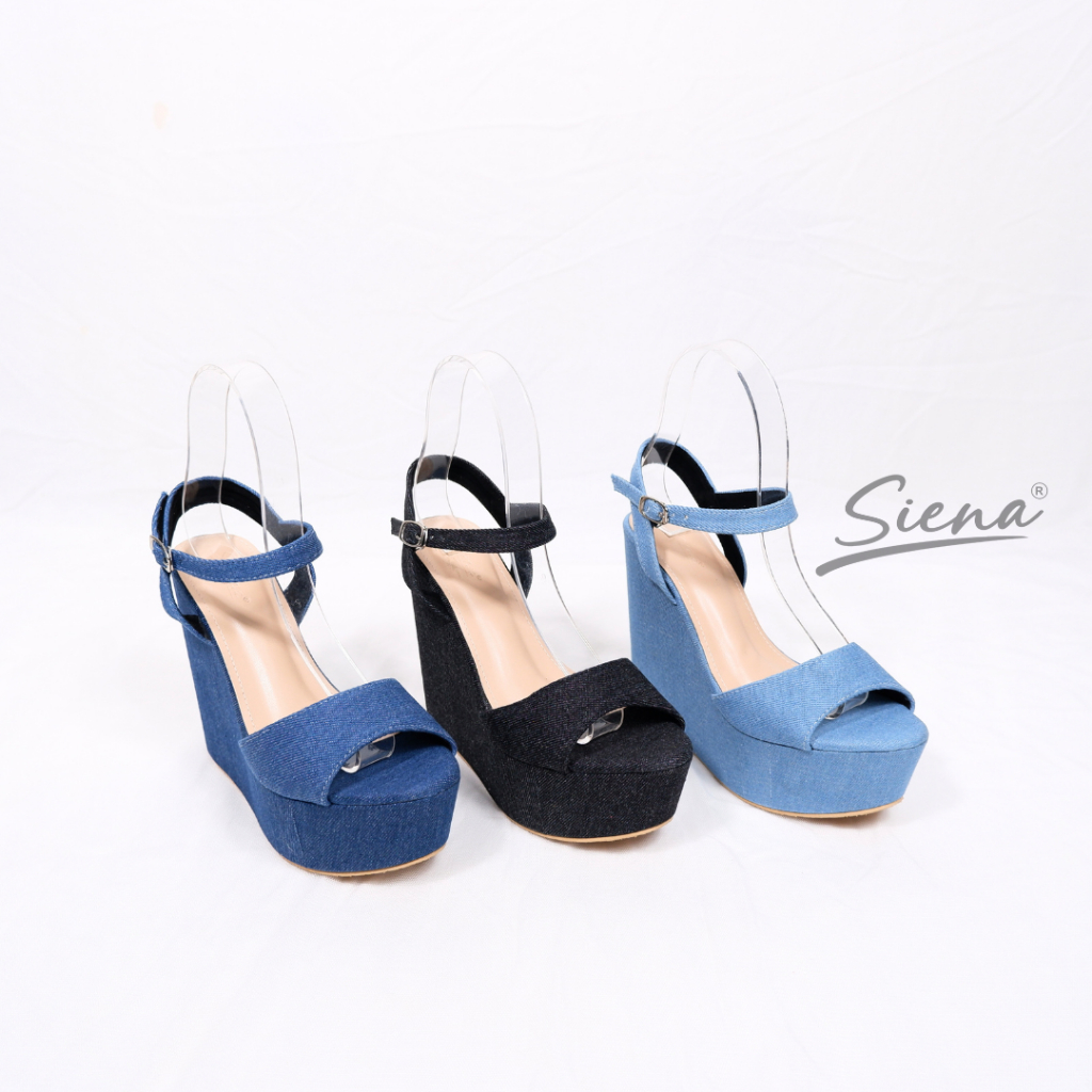 Siena Shoes - Raline  Sandal Wedges Wanita 13 cm