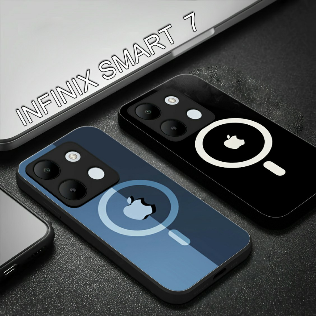 Softcase Glass Kaca INFINIX SMART 7 Casing Handphone INFINIX SMART 7 (H969