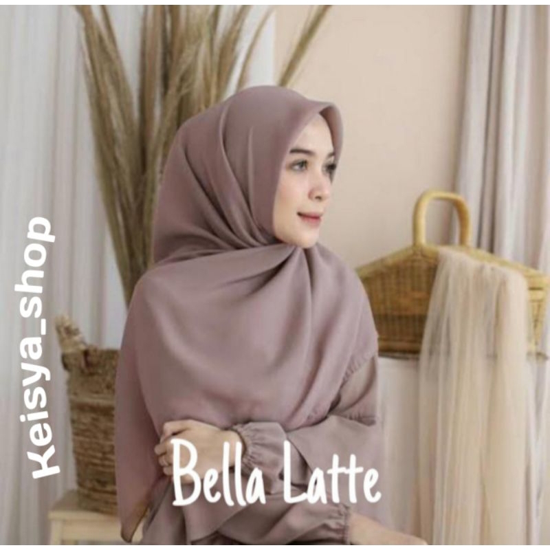 Jilbab Bela Square Polycotton Polos Premium