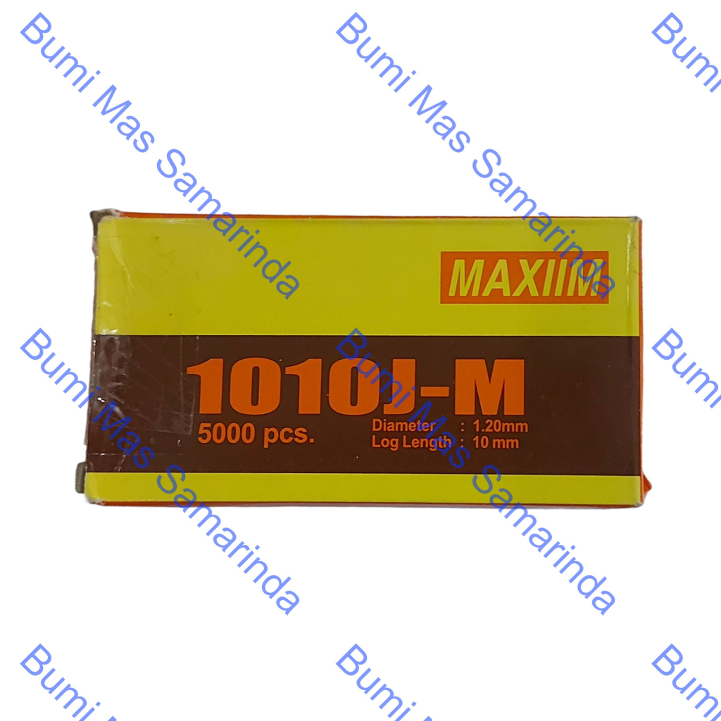 

MAXIIM REFILL ISI ULANG PAKU MATA STAPLES TEMBAK MAXIM 10 MM / AIR STAPLER NAILER 1010J-M 10MM ISI 5000 PCS