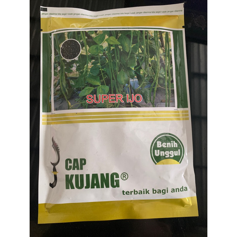 

Benih kacang panjang SUPER IJO kemasan 100gr cap kujang