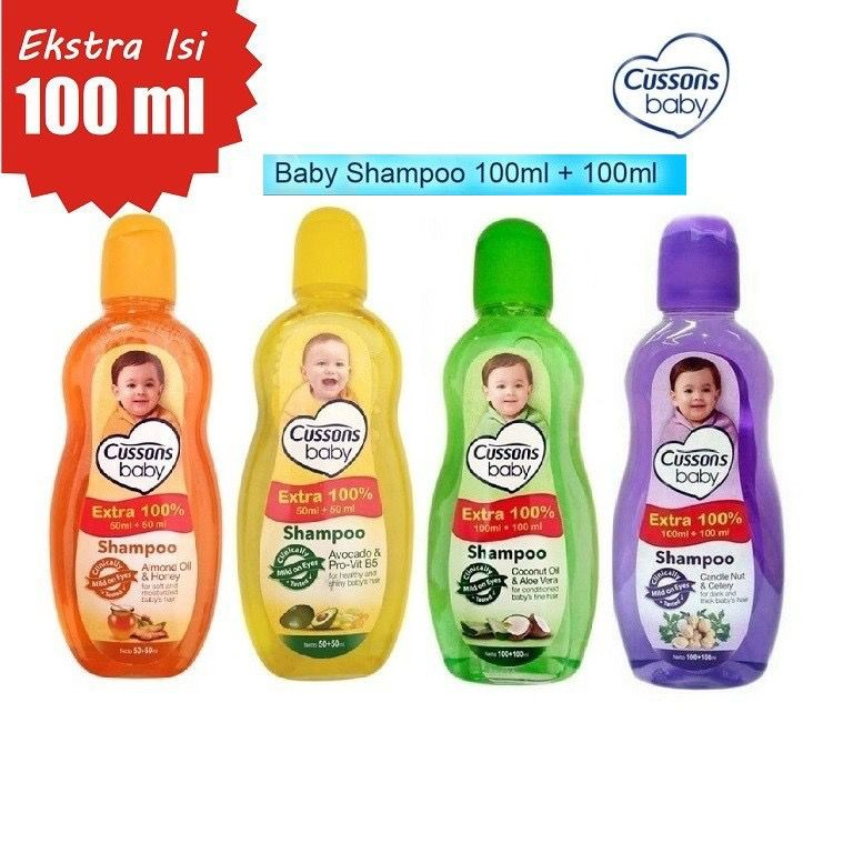 CUSSONS Baby Shampoo 100ml + 100ml & 50ml + 50ml / Cusson Shampo Bayi 100 ml + 100 ml & 50 ml + 50 m