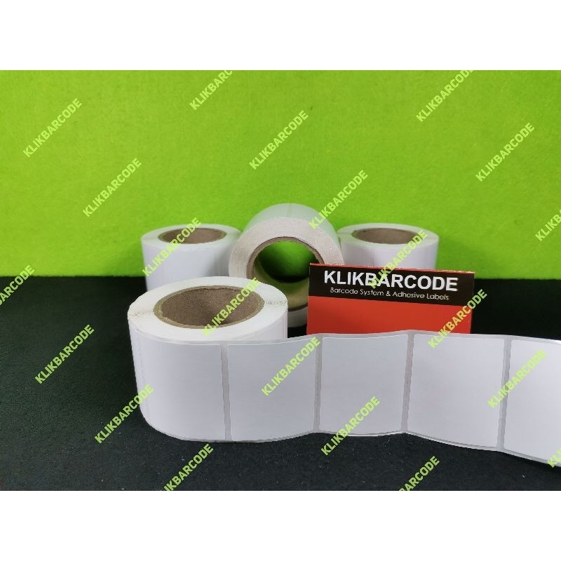 

LABEL TIMBANGAN THERMAL 50 X 40 - Isi 1 roll 450 pcs - Diameter Core (Lubang Tengah) 2 Inch