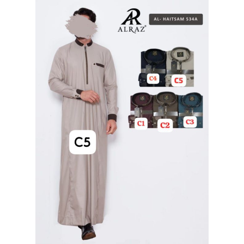 Jubah alraz Manset Haitsam Gamis manset Alraz