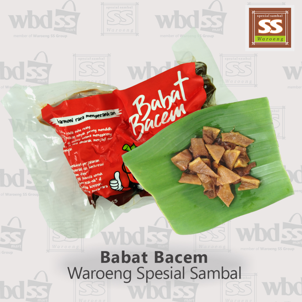 

BABAT BACEM FROZEN SIAP GORENG GURIH MANIS PRAKTIS KHAS SPESIAL SAMBAL ISI 3 PORSI