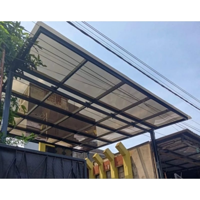 Pemasangan KANOPI SOLARFLAT  CAT KERANGKA