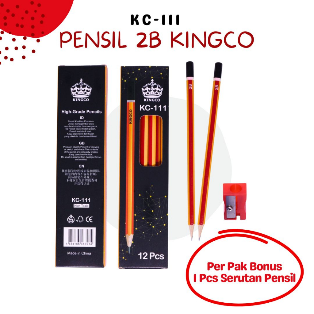 

PENSIL 2B MEREK KINGCO MURAH