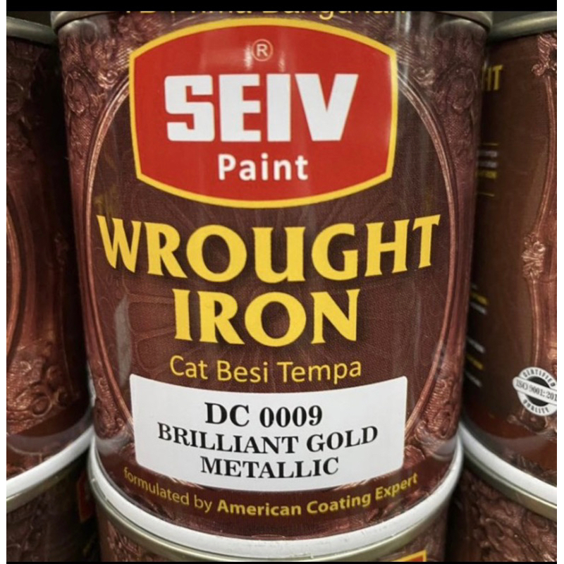 CAT BESI TEMPA SEIV WROUGHT IRON CAT EMAS