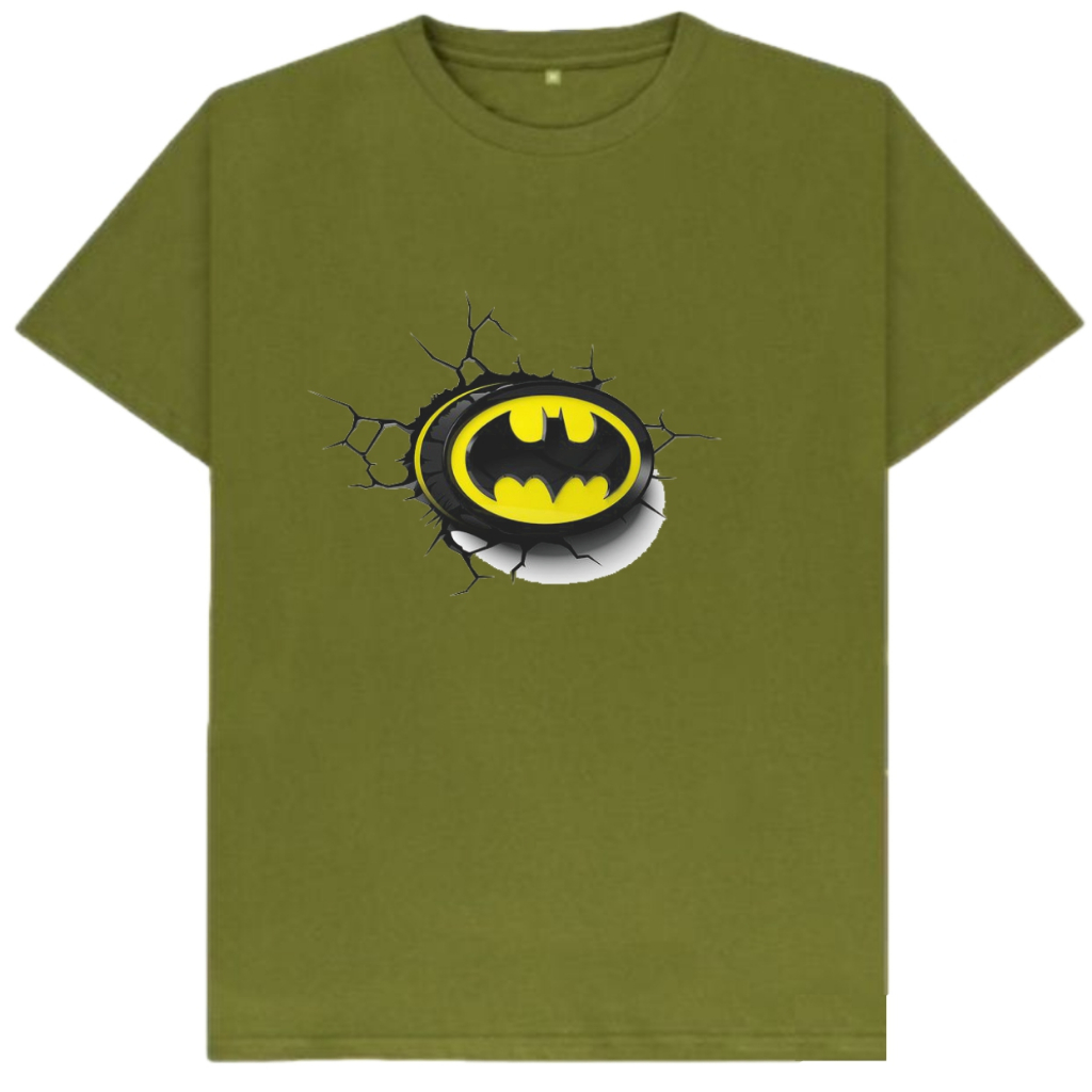 Baju Kaos Anak Superhero Batman Laki Laki dan Perempuan Usia 1-10 Tahun Warna H-Army