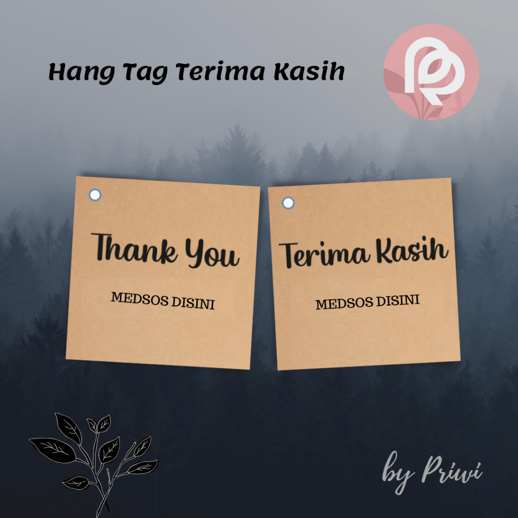

HANG TAG THANK YOU TERIMAKASIH GREETING CARD CUSTOM KARTU UCAPAN TERIMAKASIH THANK YOU