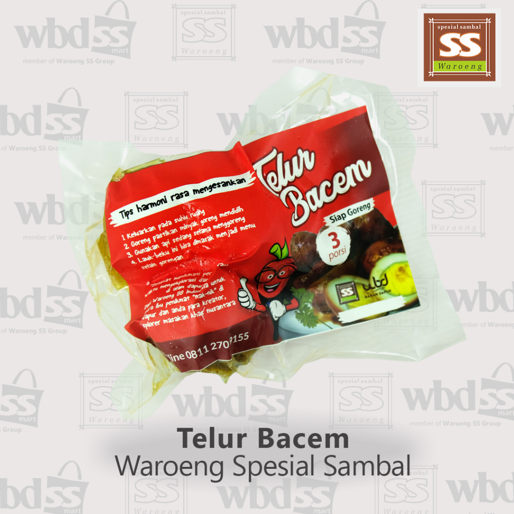

TELUR BACEM FROZEN SIAP GORENG PRAKTIS KHAS WAROENG SPESIAL SAMBAL ISI 3 PORSI