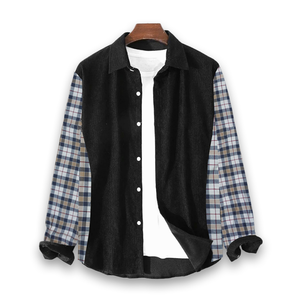 Kemeja Corduroy Unisex Big Size Mix Flannel Jumbo M-5XL