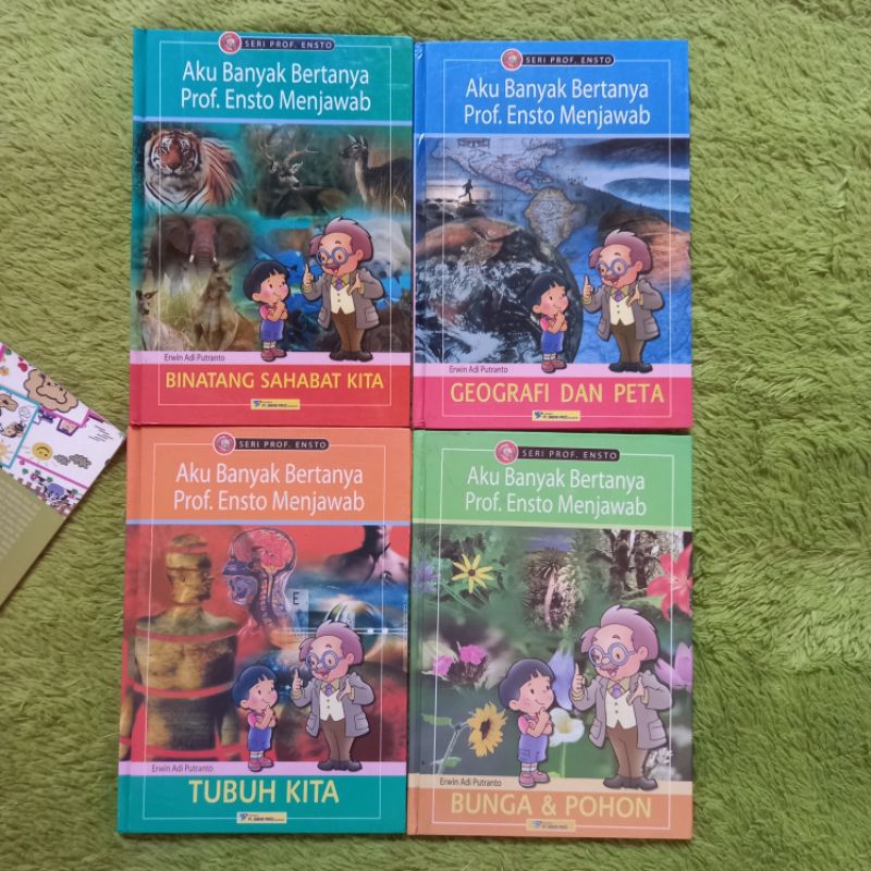 ORIGINAL BUKU ENSIKLOPEDIA AKU BANYAK BERTANYA PROF ENSTO MENJAWAB BINATANG SAHABAT KITA GEOGRAFI DA
