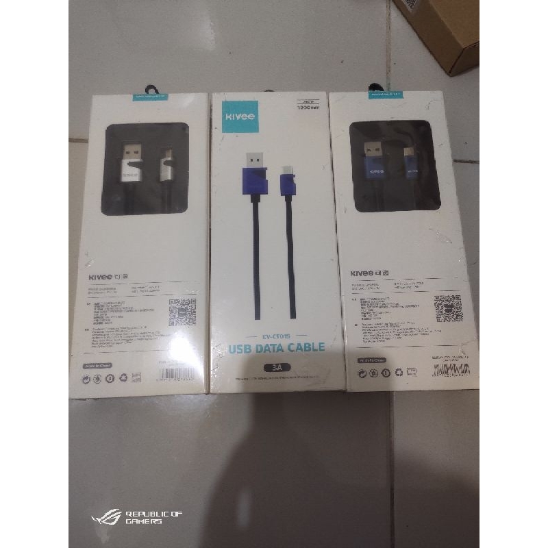 KIVEE USB Kabel Data Type C 1.2m 3A KV-CT015