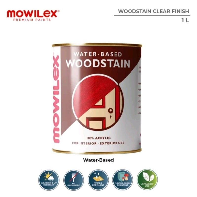 Thebettles Mowilex Mowilek Woodstain Cat Pelapis Kayu Premium 1L