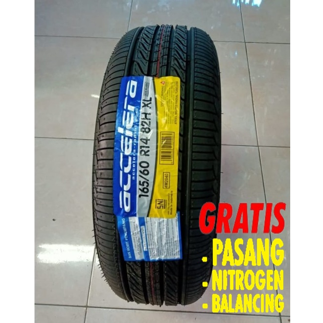 Ban Mobil Tubeles 165 60 R14 Accelera EcoPlush Ukuran 165/60 R14 Gratis Pasang