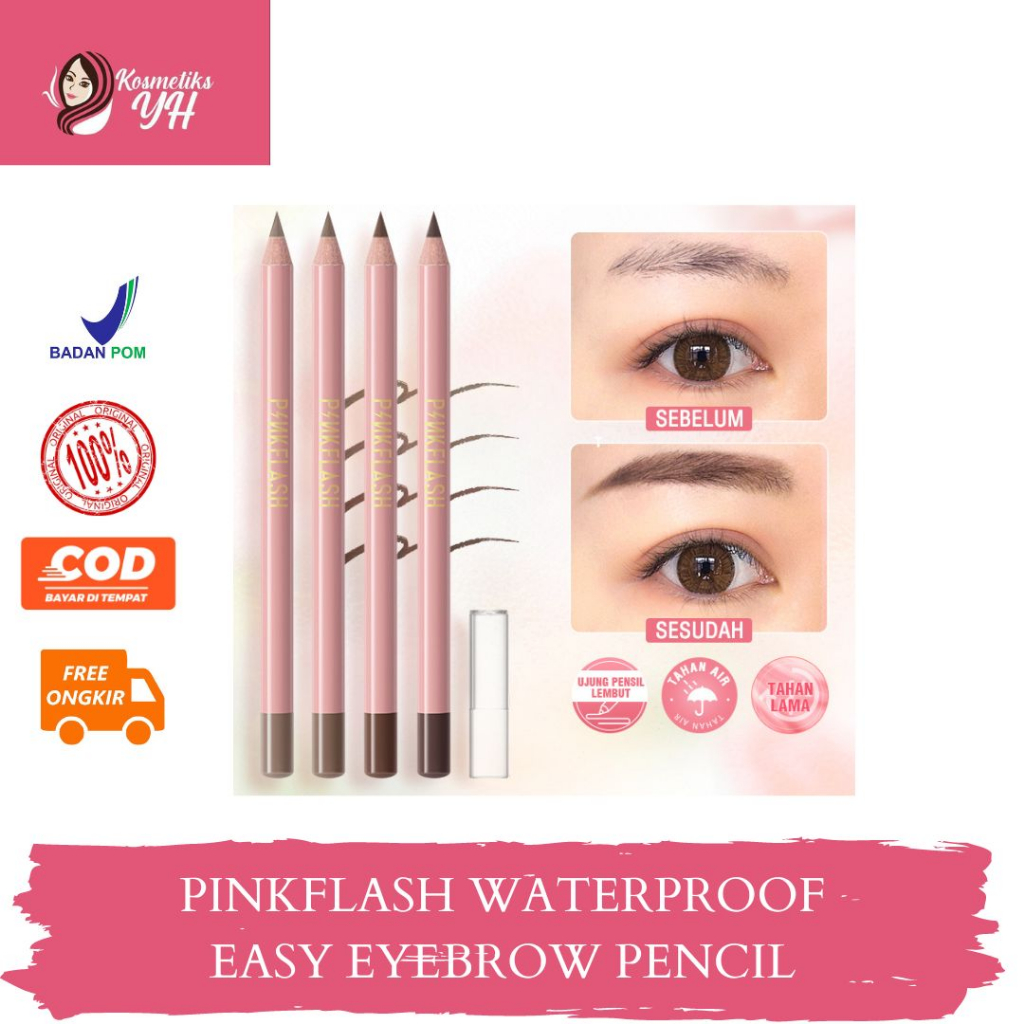 PINKFLASH EYEBROW PENCIL ATAU PENSIL ALIS PINKFLASH DAN PINKFLASH PENSIL ALIS