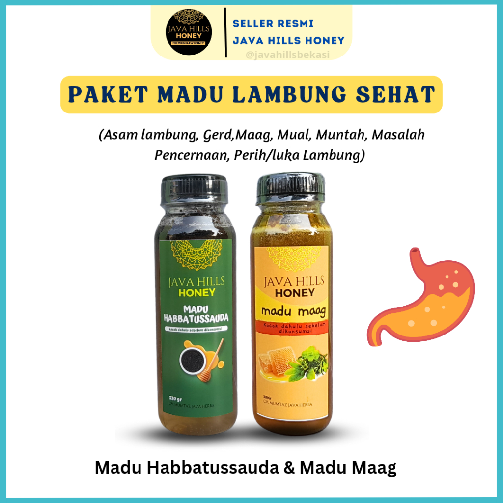 

Paket Madu Lambung Sehat - Madu Maag & Madu Habbatussauda - Madu Lambung Herbal