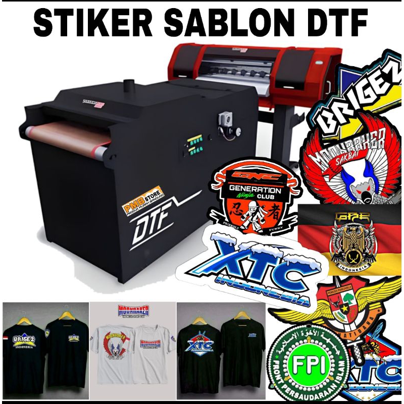 Stiker Sablon Besar Xtc , Brigez , Moonraker Terbaru