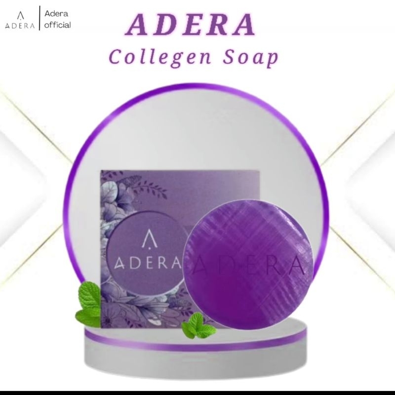 SABUN ADERA COLLAGEN SOAP UNTUK WAJAH DAN SELURUH BADAN MEMUTIHKAN MENCERAHKAN