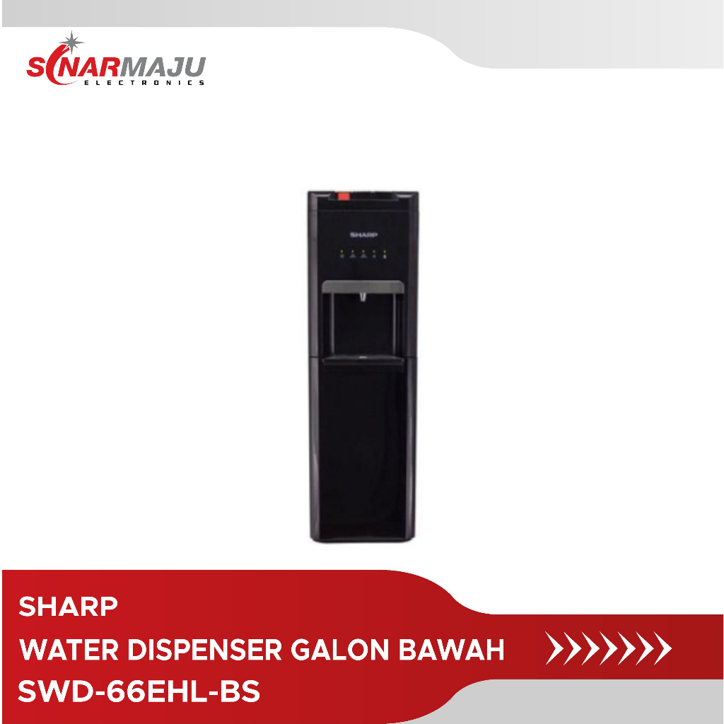 Water Dispenser Sharp Galon Bawah SWD-66EHL-BS SWD66EHL-BS SWD 66EHL-BS