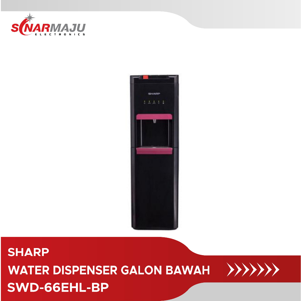 Water Dispenser Sharp Galon Bawah SWD-66EHL-BP SWD66EHL-BP SWD 66EHL-BP