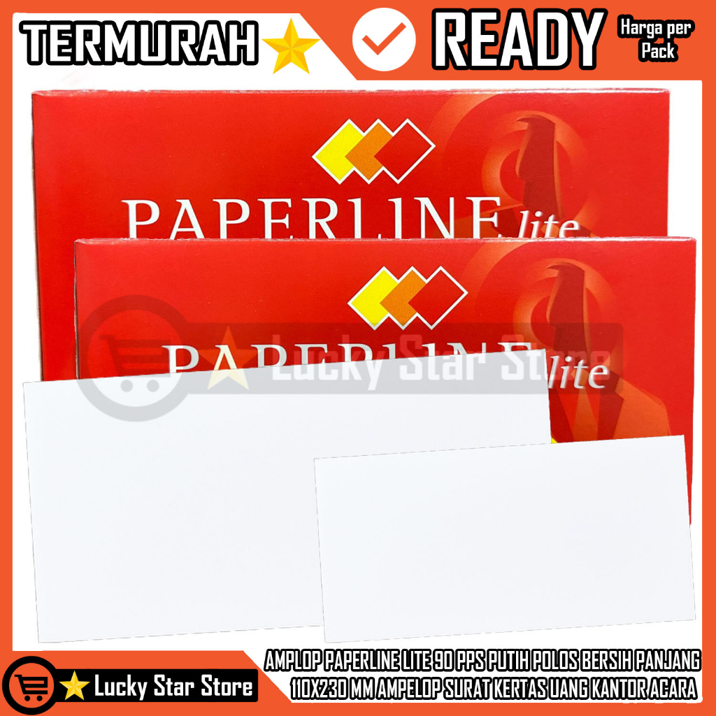 

AMPLOP PAPERLINE LITE 90 PPS 110x230 MM PER KOTAK AMPELOP PUTIH POLOS PANJANG UKURAN PLAIN ENVELOPE AMPLOPP UANG KONDANGAN SURAT BERKAS PENTING AMFLOP DOKUMEN PERLENGKAPAN SEKOLAH KANTOR ANGPAU ANGPAO AMFELOP ACARA ARSIP KANTOR