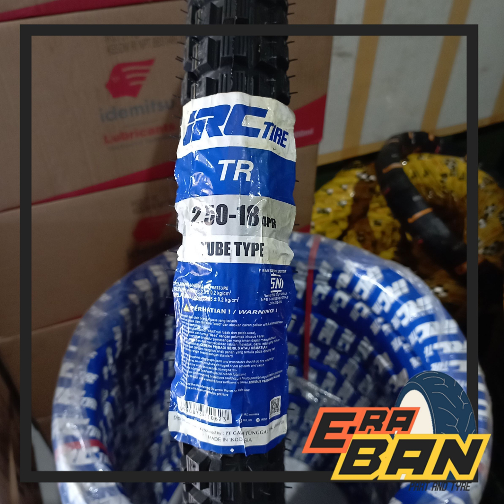 BAN LUAR IRC TR 250 RING 18 TUBETYPE