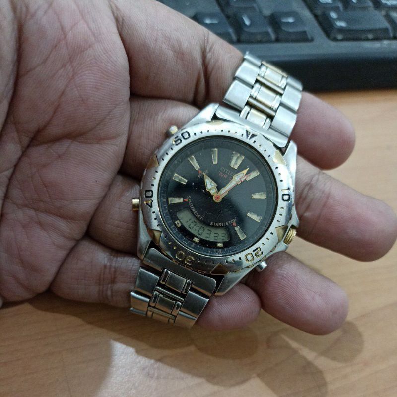 ~jam preloved citizen dual time vintage