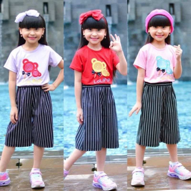 PROMO Baju setelan anak perempuan 4-11 tahun/Stelan anak cewek/setelan bordir anak perempuan celana 