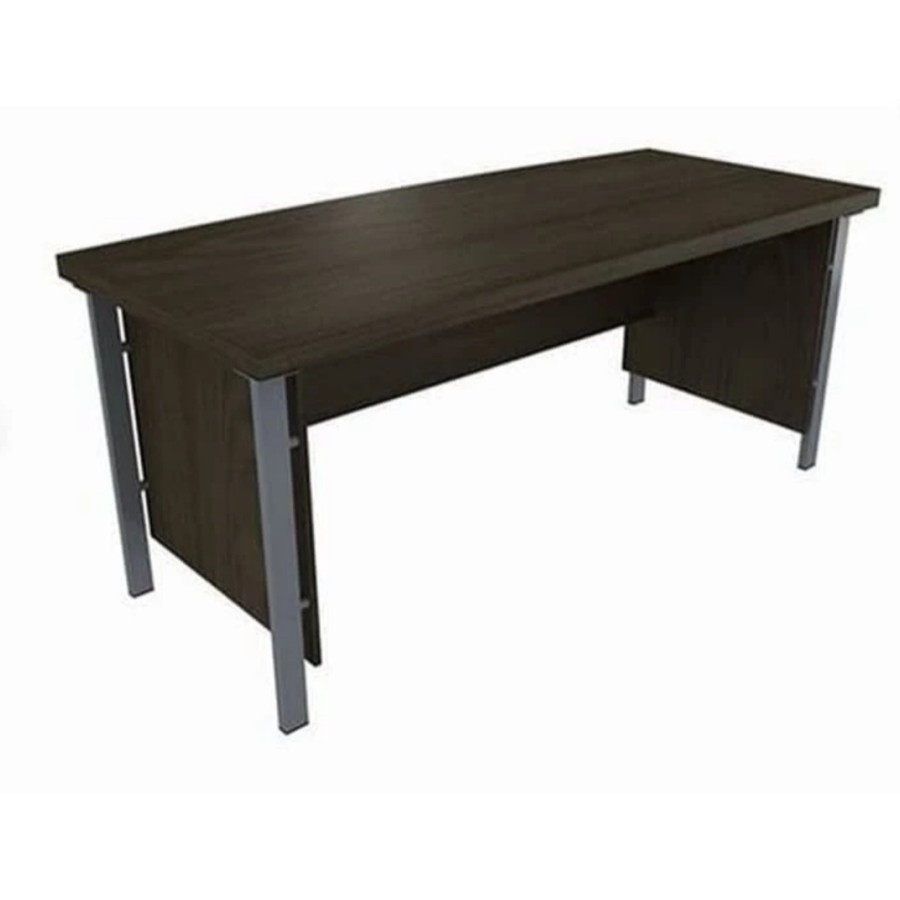 Meja Kantor 180 cm Meja Tulis Tanpa Laci Kaki Besi Meja 1 Biro