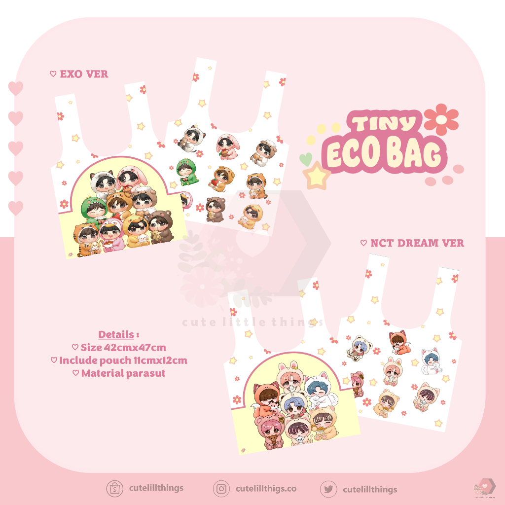 Tiny Eco Bag ✿ Shopping bag EXO & NCT