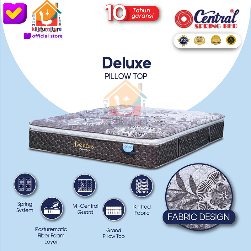 (kasur/matras ) Springbed Central DELUXE Pillow Top 32 cm