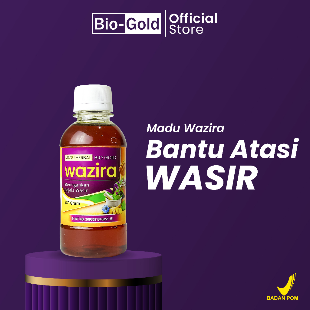 

Bio Gold - Madu Wazira Dengan Ekstrak Daun Ungu Herbal Untuk Wasir Ambeien