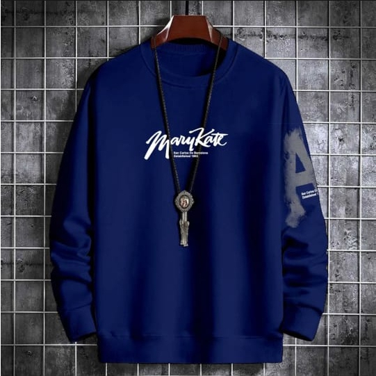 Promo Sweater Keren Kaos Pria Distro Marykate Sweatshirt Cowok Trendy Crewneck Sweter Remaja Dewasa