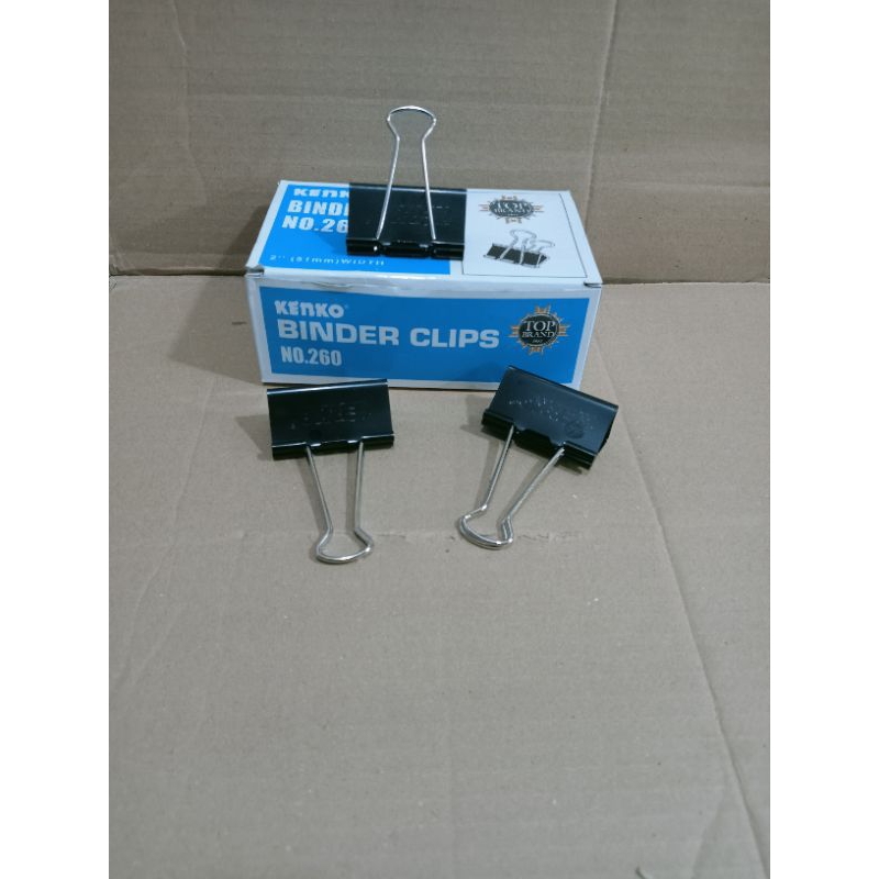 

BINDER CLIPS KENKO NO 260 ISI 12PCS ( besar )