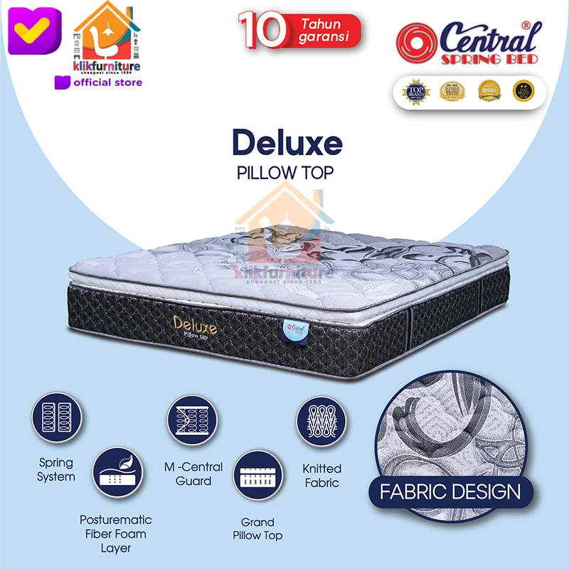 Kasur Springbed Central Deluxe Pillow Top 32 cm