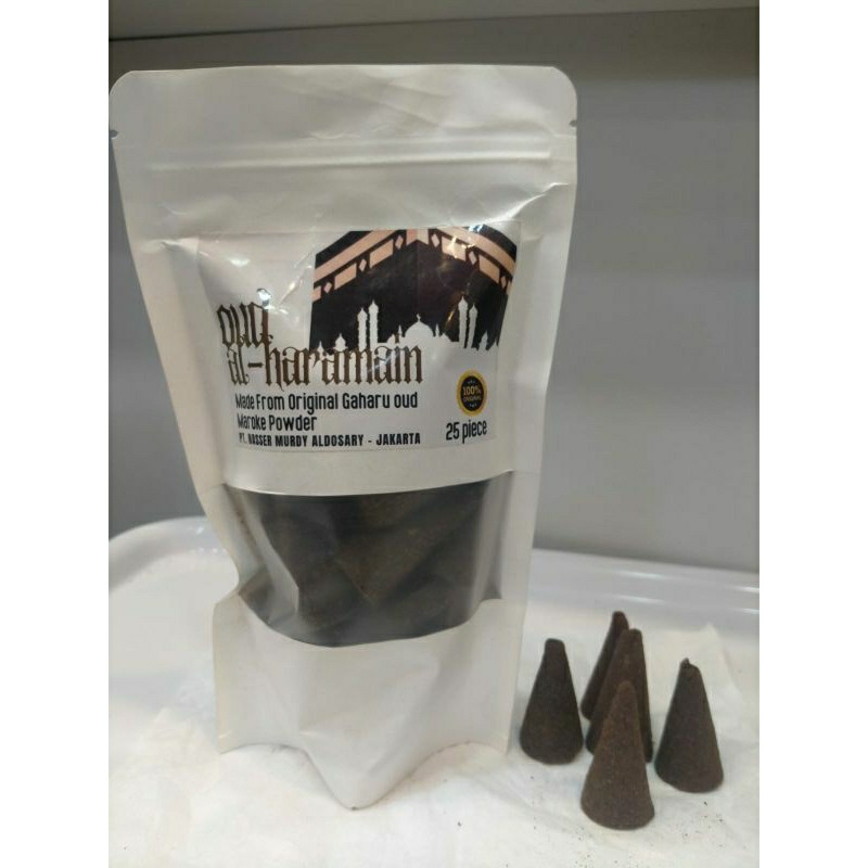 Bukhur Oud Al Haramain 100 % original gaharu Oud Maroke Powder